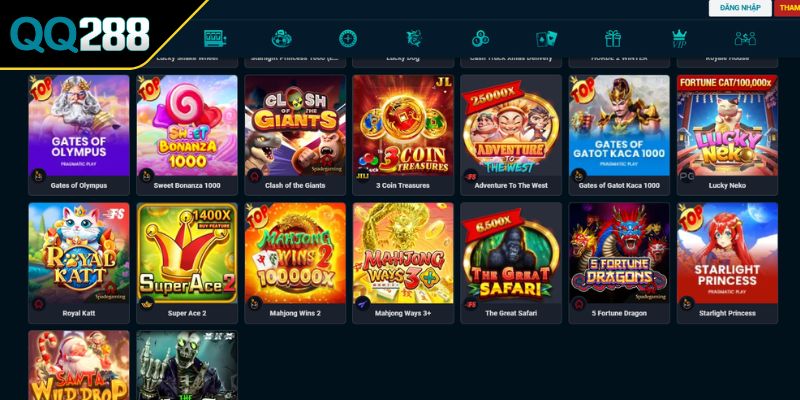 Nổ Hũ QQ288 3 Các tựa game nổi bật tại nổ hũ QQ288